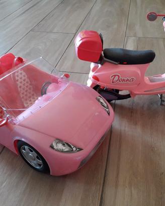 Macchine + Moto Barbie come nuovi