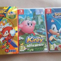 KIRBY E LA TERRA PERDUTA, SONIC SUPERSTARS &MANIA+