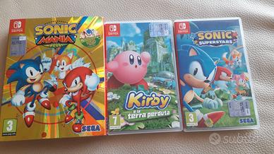 KIRBY E LA TERRA PERDUTA, SONIC SUPERSTARS &MANIA+