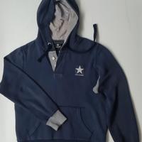 felpa blu con cappuccio CONVERSE