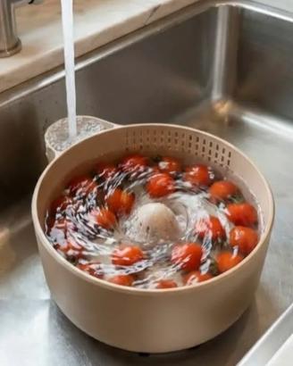 Lava verdure e frutta