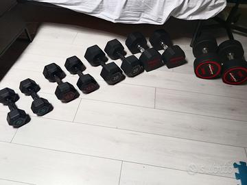 Set manubri gommati