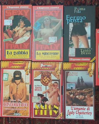 Lotto 9 VHS Panorama L'espresso cinema erotico