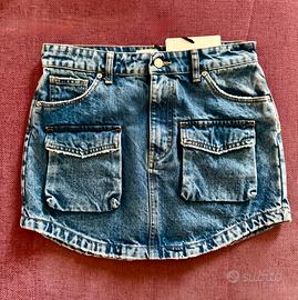 Minigonna di jeans cargo Vicolo