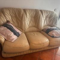 Divano letto pelle 3 posti