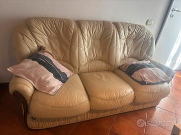 Divano letto pelle 3 posti