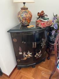 Mobile angolare laccato nero