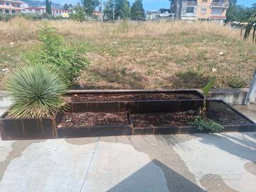 FIORIERA 3X 1 EFFETTO CORTEN