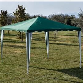 Gazebo con tendone verde facile da montare 