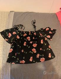 Maglia con stampa fiori