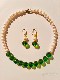 Set Gioielli Artigianali Italiani con Perle