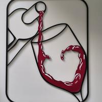 Decorazione Murale Vino Rosso 