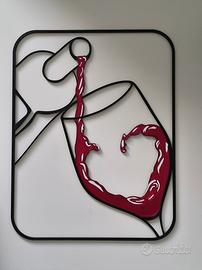 Decorazione Murale Vino Rosso 