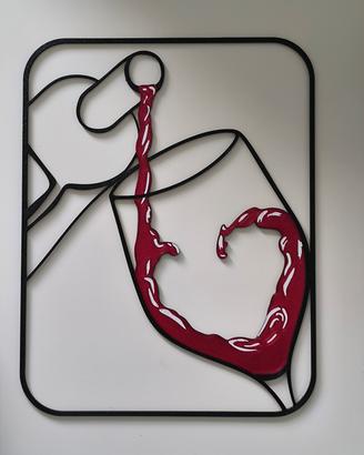 Decorazione Murale Vino Rosso 