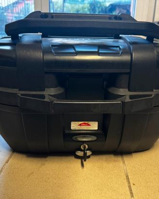 Bauletto Trekker 52 con schienalino e portapacchi