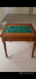 tavolo da gioco Dal Negro in legno intarsiato