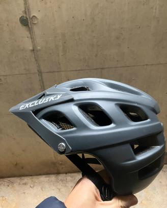 Casco mtb exclusky, 56-61 cm M-L grigio
