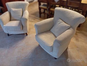 POLTRONE IN COPPIA IMBOTTITE SFODERABILI