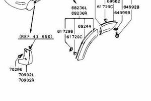 Profilo posteriore sinistro Evo 5 6 MR439109