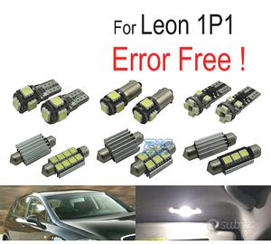 KIT 13 LAMPADE LED INTERNE PER SEAT LEON MK2 1 P 1