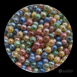 250 biglie di vetro 1.6cm vintage anni 70 80 90 