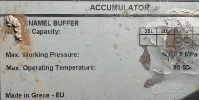 Serbatoio di accumulo da 60 LT
