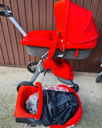 Due pasegini STOKKE  color roso e grigio 