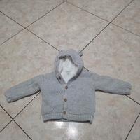 Felpa bimbo 6-9 mesi in lana