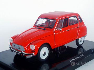 Modello auto citroen dyane arancione no burago