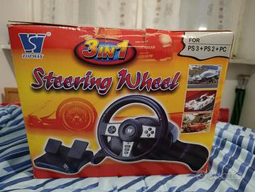 Steering wheel 3in1 Volante e pedali PC e PS2/3