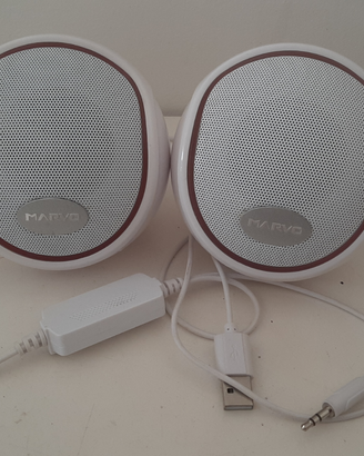 Casse mini sferiche Marvo come nuove