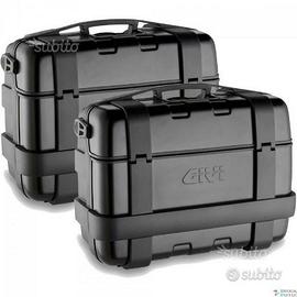 Coppia valigie laterali givi trekker 33 black line
