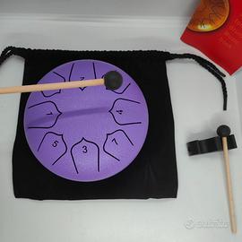 Steel Tongue Drum Viola 8 Note Tamburo Armonico