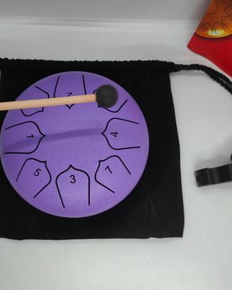 Steel Tongue Drum Viola 8 Note Tamburo Armonico