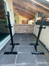 Coppia supporti bilancere regolabili