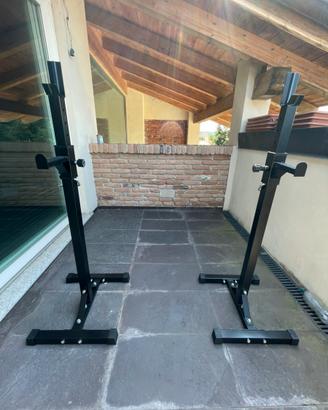 Coppia supporti bilancere regolabili