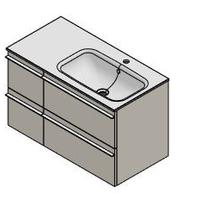 Lavabo per mobile bagno Linea natura 90 cm