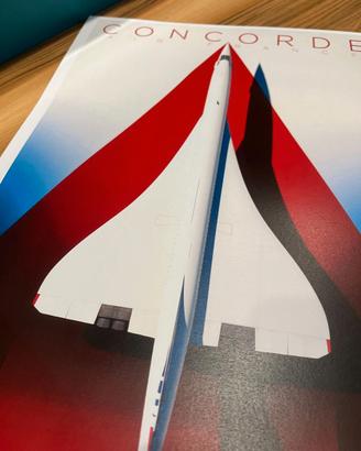Stampa Poster Manifesti Vintage Concorde