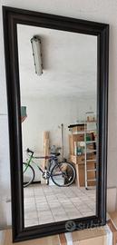 Specchio 75 x 165 cornice marrone scuro 