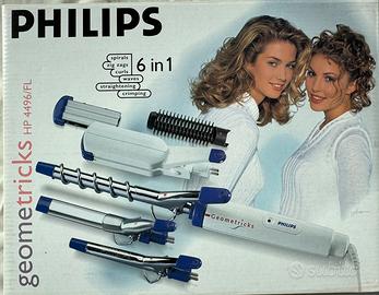 Arricciacapelli e piastra x liscio con 6 accessori