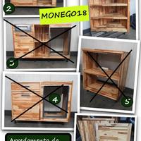 Arredamento da bar in larice lamellare - bancone