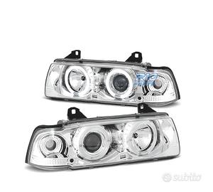 FARI BMW E36 90-99 ANGEL EYES FONDO CROMATO