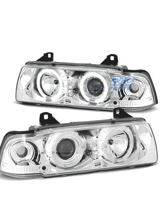 FARI BMW E36 90-99 ANGEL EYES FONDO CROMATO