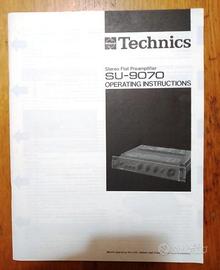 Technics SU-9070 pre-amplif. manuale istruzioni