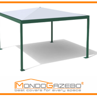 Gazebo da 3 a 6 mt professionale tetto abbassato