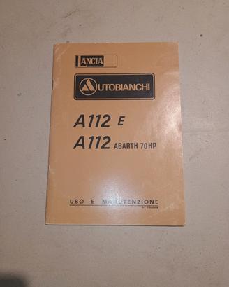 libretto uso e manutenzione a112 