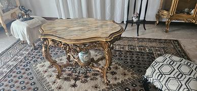 tavolo barocco di marmo