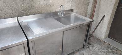 lavandino acciaio cucina esterna 
