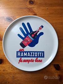 Vassoio Pubblicità Amaro Ramazzotti Vintage 