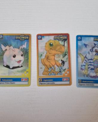 Carte Digimon 3D Lenticolari - Bandai 1999